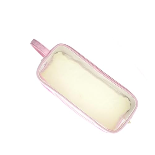 Kelisdi Federmäppchen mit hoher Kapazität, 2 Fächer, transparente Bleistifttasche, tragbarer Marker-Organizer, Reise-Make-up-Tasche mit Trennwänden, B, Mass Beauty von Kelisdi