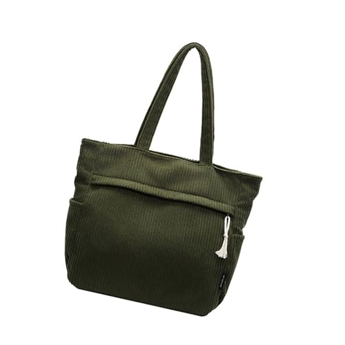 Kelisdi Große Kapazität Unterarmtasche für Damen, Segeltuch, Schultertasche mit Reißverschluss für Einkaufen, Reisen, Arbeit und Schule, Frauen, grün, One Size Kelisdi Große Kapazität Unterarmtasche für Damen, Segeltuch, Schultertasche mit Reißverschluss für Einkaufen, Reisen, Arbeit und Schule, Frauen, grün, One Size von Kelisdi