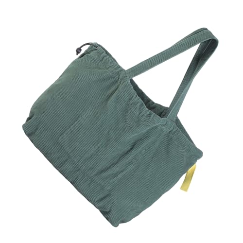 Kelisdi Koreanisch inspirierte Cord-Umhängetasche, geräumiger Innenraum, lässige Handtasche für Damen, kombiniert Mode und Funktionalität, Einkaufstasche für Damen, grün, One Size Kelisdi Koreanisch inspirierte Cord-Umhängetasche, geräumiger Innenraum, lässige Handtasche für Damen, kombiniert Mode und Funktionalität, Einkaufstasche für Damen, grün, One Size von Kelisdi