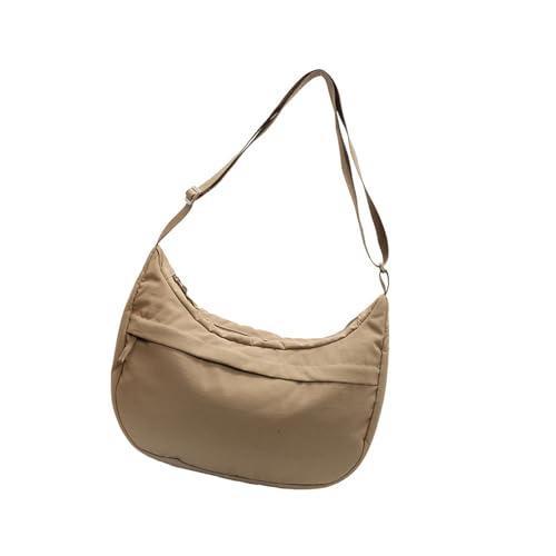 Kelisdi Leichte Nylon-Umhängetasche für den täglichen Pendler, Umhängetasche mit mehreren Fächern und verstellbarem Riemen, für den täglichen Gebrauch, khaki, One Size Kelisdi Leichte Nylon-Umhängetasche für den täglichen Pendler, Umhängetasche mit mehreren Fächern und verstellbarem Riemen, für den täglichen Gebrauch, khaki, One Size von Kelisdi