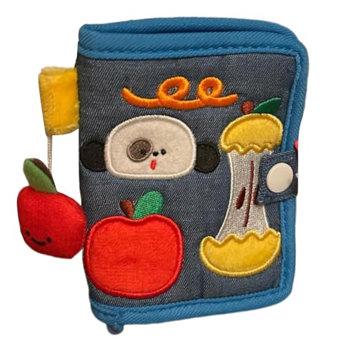 Kelisdi Lovely Dog Wallet with Card Holder Small Coin Purse Cartoon Elephant Change Purse Short Canvas Wallet Canvas Change Small Cartoon Elephant with Card Holder, B, Mass Beauty von Kelisdi