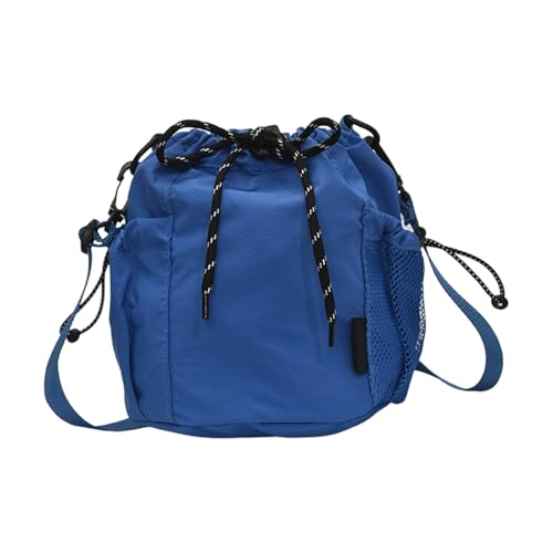 Kelisdi Modische Schultertasche aus weichem Nylongewebe, Mehrzweck-Tragetasche, trendiges 2025-Accessoire, stilvolle runde Tasche für den täglichen Gebrauch, blau, One Size Kelisdi Modische Schultertasche aus weichem Nylongewebe, Mehrzweck-Tragetasche, trendiges 2025-Accessoire, stilvolle runde Tasche für den täglichen Gebrauch, blau, One Size von Kelisdi