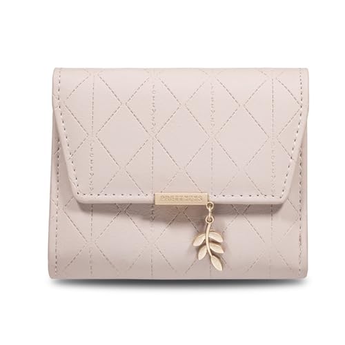 Kelisdi Multi-Slot PU Geldbörse für Frauen Mädchen Clutch Tasche Trifold Kreditkartenhalter Münzbörse Kurze Art Brieftasche Tragbare Geldbörsen für Frauen, a, Mass Beauty von Kelisdi