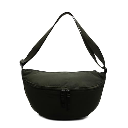 Kelisdi Nylon-Umhängetasche für Damen, leicht und praktisch, Crossbody-Brusttasche mit verstellbarem Riemen, für den täglichen Pendler, Studenten, Crossbody, grün, One Size Kelisdi Nylon-Umhängetasche für Damen, leicht und praktisch, Crossbody-Brusttasche mit verstellbarem Riemen, für den täglichen Pendler, Studenten, Crossbody, grün, One Size von Kelisdi