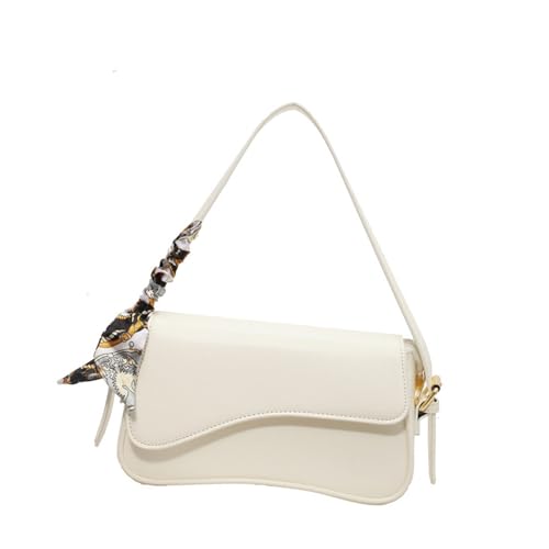 Kelisdi Retro-Umhängetasche aus PU-Leder für Damen, trendige Crossbody-Tasche mit zwei abnehmbaren Trägern, einfarbig, Unterarm-Handtasche, Party, Date, Handtasche, weiß, One Size Kelisdi Retro-Umhängetasche aus PU-Leder für Damen, trendige Crossbody-Tasche mit zwei abnehmbaren Trägern, einfarbig, Unterarm-Handtasche, Party, Date, Handtasche, weiß, One Size von Kelisdi