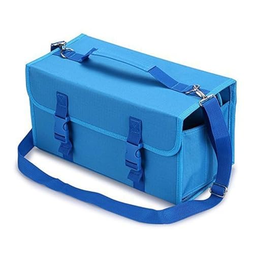 Kelisdi Stifteetui für 120 Marker-Organizer, multifunktionale Reißverschlüsse, Aufbewahrungstasche mit Schultergurt, Aufbewahrungstasche, blau Kelisdi Stifteetui für 120 Marker-Organizer, multifunktionale Reißverschlüsse, Aufbewahrungstasche mit Schultergurt, Aufbewahrungstasche, blau von Kelisdi