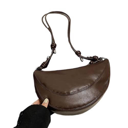 Kelisdi Stilvolle Damen-Schultertasche mit verstellbarem Riemen, modisch, Retro, PU-Leder, Reißverschluss, Umhängetasche, Pendler, coffee, One Size Kelisdi Stilvolle Damen-Schultertasche mit verstellbarem Riemen, modisch, Retro, PU-Leder, Reißverschluss, Umhängetasche, Pendler, coffee, One Size von Kelisdi