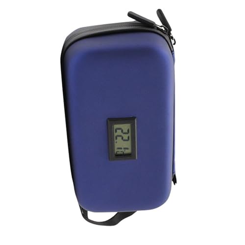 Kelisdi Tragbare Kühltasche mit Temperaturanzeige-Systemen, Anti-Diabetiker-Organizer für Reisen, Kältehaltung, Anti-Diabetiker, Stiftschoner mit Innenfächern, blau, Einheitsgröße Kelisdi Tragbare Kühltasche mit Temperaturanzeige-Systemen, Anti-Diabetiker-Organizer für Reisen, Kältehaltung, Anti-Diabetiker, Stiftschoner mit Innenfächern, blau, Einheitsgröße von Kelisdi