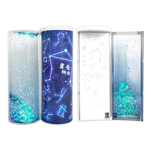 Kelisdi Translucent Pencil for Case Multifunction for Creative Cylindrical Cook Book Stands Display Black, B von Kelisdi