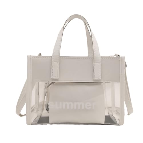 Kelisdi Transparente Umhängetasche, 2-in-1, transparente Umhängetasche, Gelee-Handtasche, Tragegriff oben, Kette, Clutch, Geldbörse für Damen, Mädchen, Frauen, transparente Schulter-Umhängetasche Kelisdi Transparente Umhängetasche, 2-in-1, transparente Umhängetasche, Gelee-Handtasche, Tragegriff oben, Kette, Clutch, Geldbörse für Damen, Mädchen, Frauen, transparente Schulter-Umhängetasche von Kelisdi