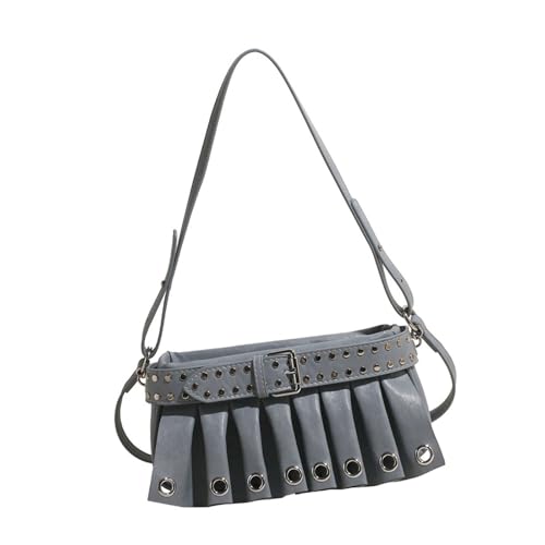 Kelisdi Trendige Damen-Umhängetasche, Retro-Handtasche, Schultertasche, PU-Leder, Achselhöhle, ästhetisch, Pendeln, PU-Leder, Crossbody-Tasche für Damen, Retro-Schulter-Unterarm, blau, One Size Kelisdi Trendige Damen-Umhängetasche, Retro-Handtasche, Schultertasche, PU-Leder, Achselhöhle, ästhetisch, Pendeln, PU-Leder, Crossbody-Tasche für Damen, Retro-Schulter-Unterarm, blau, One Size von Kelisdi