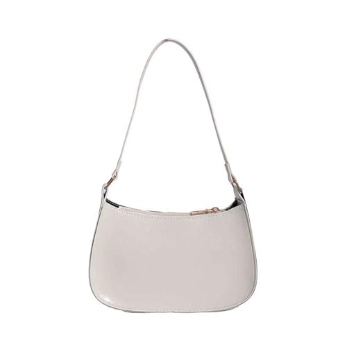 Kelisdi Trendige PU-Leder-Handtasche für Damen, lässige Umhängetasche, geräumige Unterarm-Geldbörse für Einkäufe und Abendveranstaltungen, Einkaufstasche, weiß, One Size Kelisdi Trendige PU-Leder-Handtasche für Damen, lässige Umhängetasche, geräumige Unterarm-Geldbörse für Einkäufe und Abendveranstaltungen, Einkaufstasche, weiß, One Size von Kelisdi