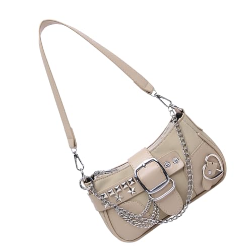 Kelisdi Unterarmtasche für Damen, mit Kette, Retro-Handtasche, passend zu Achseltasche, Herbst, Winter, Schultertasche, lässig, Pendeln, Damen, PU-Leder, Clutch, Geldbörse, Herbst, Winter Kelisdi Unterarmtasche für Damen, mit Kette, Retro-Handtasche, passend zu Achseltasche, Herbst, Winter, Schultertasche, lässig, Pendeln, Damen, PU-Leder, Clutch, Geldbörse, Herbst, Winter von Kelisdi