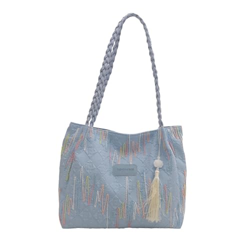 Kelisdi Vielseitige große Kapazität Nylon Handtasche für Frauen Einkaufstasche Casual Handtaschen Praktische Umhängetasche für den täglichen Gebrauch Frauen Handtasche, blau, One Size Kelisdi Vielseitige große Kapazität Nylon Handtasche für Frauen Einkaufstasche Casual Handtaschen Praktische Umhängetasche für den täglichen Gebrauch Frauen Handtasche, blau, One Size von Kelisdi