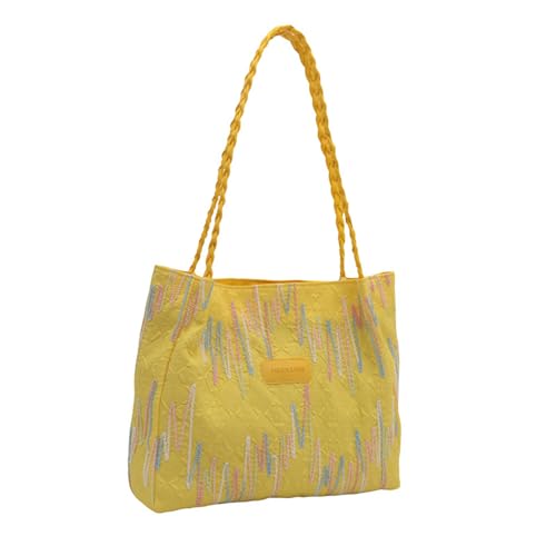 Kelisdi Vielseitige große Kapazität Nylon Handtasche für Frauen Einkaufstasche Casual Handtaschen Praktische Umhängetasche für den täglichen Gebrauch Frauen Handtasche, gelb, One Size Kelisdi Vielseitige große Kapazität Nylon Handtasche für Frauen Einkaufstasche Casual Handtaschen Praktische Umhängetasche für den täglichen Gebrauch Frauen Handtasche, gelb, One Size von Kelisdi