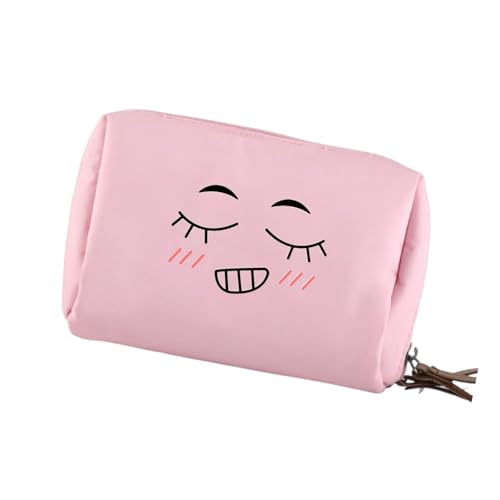 Lustige Nylon-Make-up-Tasche, mehrere Fächer, tragbare Reise-Kosmetiktasche, moderne Aufbewahrungstasche für Damen und Herren, modischer Reise-Kulturartikel, a, Mass Beauty von Kelisdi