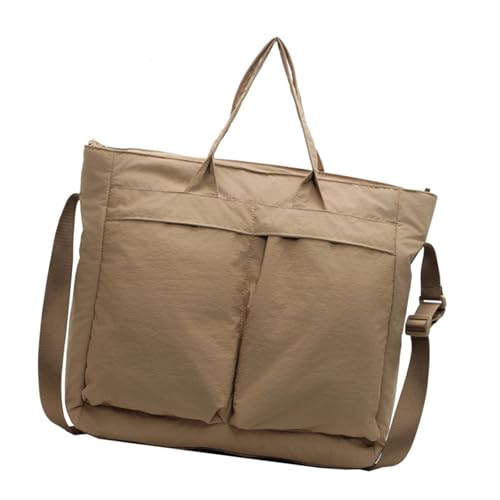 Luxus-Umhängetasche für Herren, mit großem Fassungsvermögen und mehreren Taschen, japanischer Stil, Nylonstoff, Crossbody-Tasche, khaki, One Size Luxus-Umhängetasche für Herren, mit großem Fassungsvermögen und mehreren Taschen, japanischer Stil, Nylonstoff, Crossbody-Tasche, khaki, One Size von Kelisdi