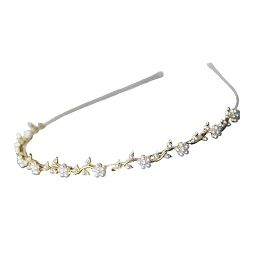 Moderner Haarreif mit Schmetterlingen und Perlen Haarschmuck für Hochzeit, Konfirmation und Dirndl Outfits von Kelisdi