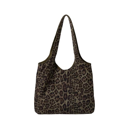 Modische Umhängetasche mit Tiermuster für Damen, große Kapazität, Unterarm-Handtasche für Einkäufe und Pendeln, Schule, große Kapazität, grün, One Size Modische Umhängetasche mit Tiermuster für Damen, große Kapazität, Unterarm-Handtasche für Einkäufe und Pendeln, Schule, große Kapazität, grün, One Size von Kelisdi