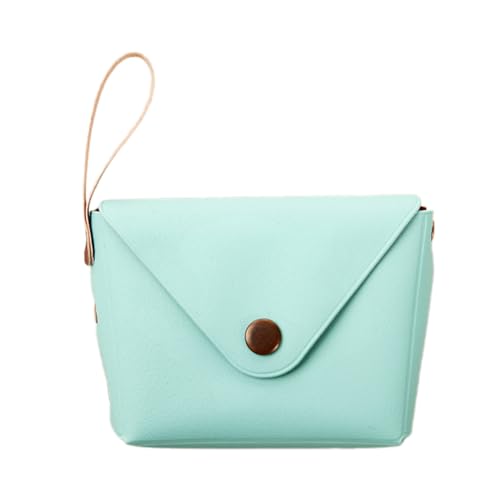 Münzgeldbörse PU-Leder Münztasche Kleingeld Geldbörse Tasche Kleine Aufbewahrung Clutch Kinder Frauen Mädchen Kleine Aufbewahrung Niedlich Kleingeld Geldbörse Modisch, lichtgrün, Mass Beauty von Kelisdi