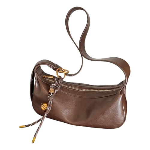 Stilvolle Schultertasche aus weichem PU-Leder, funktionale Unterarmtasche für Pendler, Einkaufen und zur Verschönerung Ihres Looks im Alltag, coffee, One Size Stilvolle Schultertasche aus weichem PU-Leder, funktionale Unterarmtasche für Pendler, Einkaufen und zur Verschönerung Ihres Looks im Alltag, coffee, One Size von Kelisdi