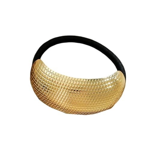 Trendige Metall-Haargummis in Fächerform für Frauen, bequemes, elastisches Haarseil, Zubehör, praktisches Hochzeits-Party-Haarband von Kelisdi