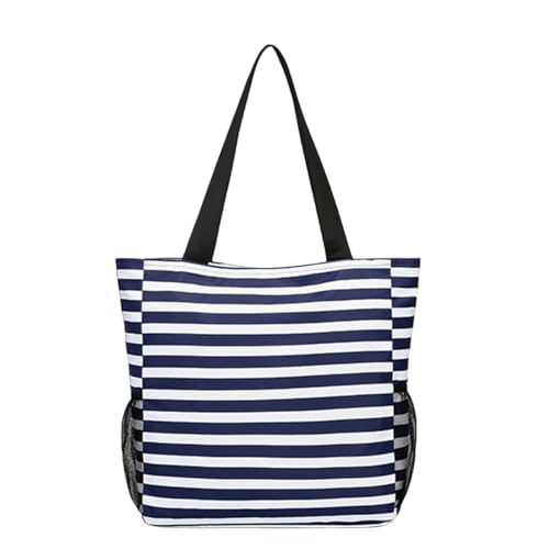 Turnbeutel Strandtasche Training Sport Große Kapazität Reise Streifen Handtasche Fitness für Unisex Fitness Reisegepäck Sport Training Strand, small, Mass Beauty von Kelisdi