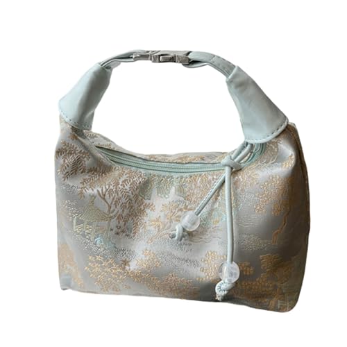 Umhängetasche im chinesischen Stil für Damen, modische Handtasche, Geldbörse, süße Umhängetasche, Clutch, Geldbörse mit Reißverschluss, Geschenk, Abendtasche, Clutch, blau, One Size Umhängetasche im chinesischen Stil für Damen, modische Handtasche, Geldbörse, süße Umhängetasche, Clutch, Geldbörse mit Reißverschluss, Geschenk, Abendtasche, Clutch, blau, One Size von Kelisdi
