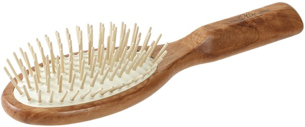 Keller Olivenholz Pneumatik-Bürste oval groß von Keller Bürsten