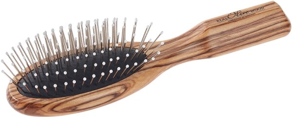 Keller Olivenholz Pneumatik- Bürste oval 175 x 50 mm von Keller Bürsten