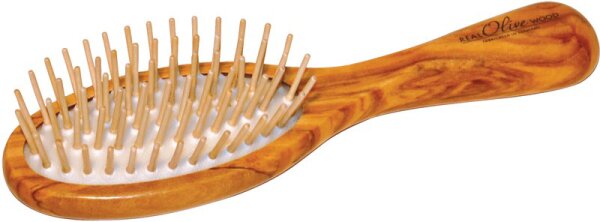 Keller Olivenholz Pneumatik-Bürste oval klein von Keller Bürsten