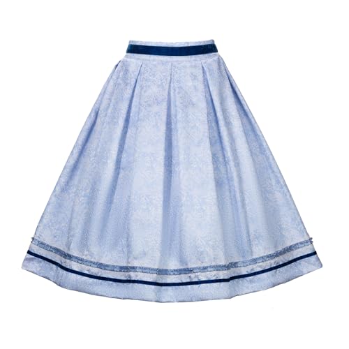 Kelliar Trachtenrock Damen, Dirndlrock Dirndl Rock Trachten Rock Knielang High-Low Polyester 65cm A-Linie Unterröcke für Damen für Oktoberfest, Größe 44 von Kelliar