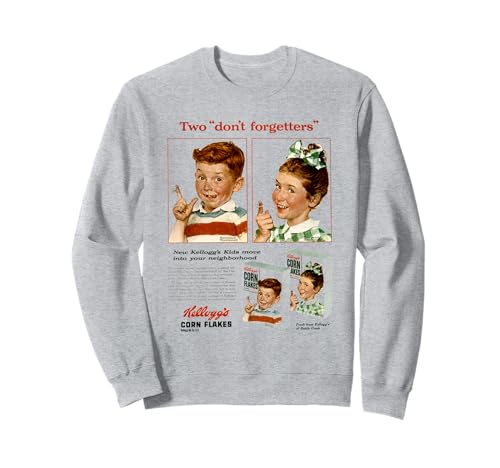 Kellogg's Maisflocken Frühstücksmüsli Kinder Retro Ad Sweatshirt von Kellogg's