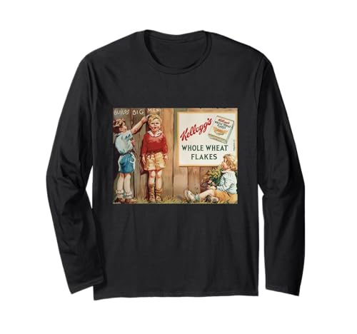 Vollkornflocken Frühstücksmüsli Kinder Retro Ad Langarmshirt von Kellogg's