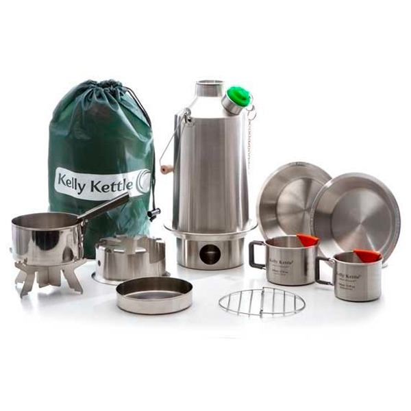 Kelly Kettle - Ultimate Base Camp Kit - Trockenbrennstoffkocher Gr One Size stainless steel Kelly Kettle - Ultimate Base Camp Kit - Trockenbrennstoffkocher Gr One Size stainless steel von Kelly Kettle