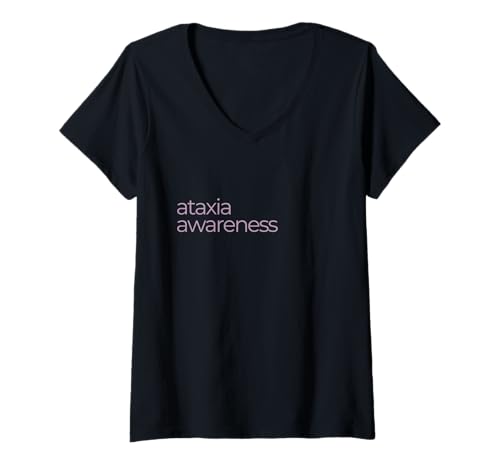Damen Ataxia Awareness v2 Day September 25 Cute minimal T-Shirt mit V-Ausschnitt Damen Ataxia Awareness v2 Day September 25 Cute minimal T-Shirt mit V-Ausschnitt von Kelly&FA