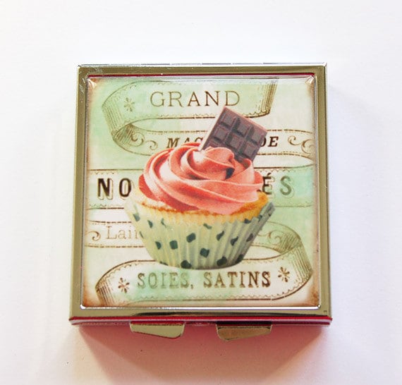 Cupcake Pillendose Für Geldbörse, Reise Mit Design | 4029 von KellysMagnets