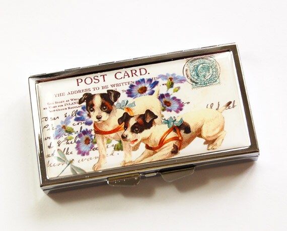 Pillendose 7 Tage Für Ihre Geldbörse, Süßes Welpen-Design Auf Sieben-Tage-Pillendose, Geschenk Sie | 3978 von KellysMagnets