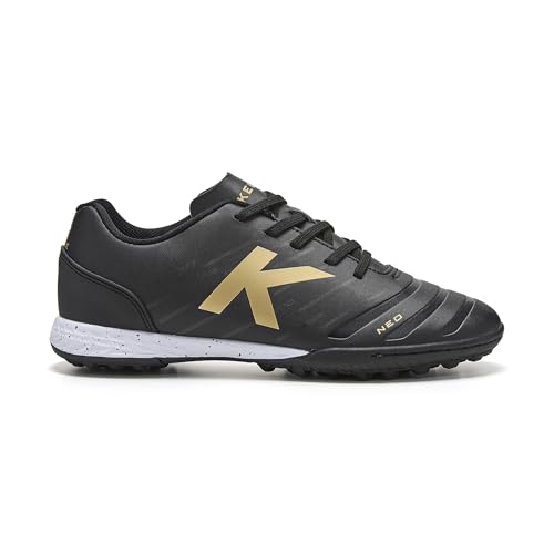 KELME Unisex Zapatillas de Taco Neo Turf Y ORO Sneaker, Schwarz, 42 EU von Kelme