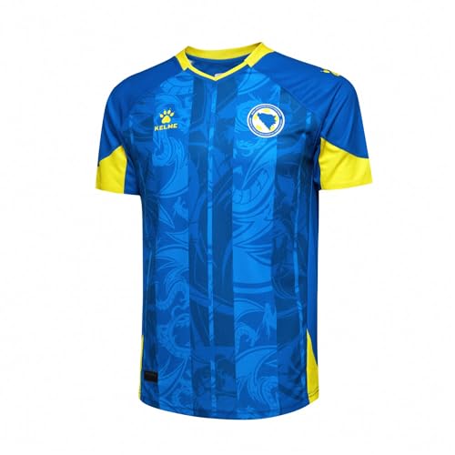 Kelme Bosnien und Herzegowina Herren Heimtrikot Fußball Trikot 2023-2024, blau, L von Kelme