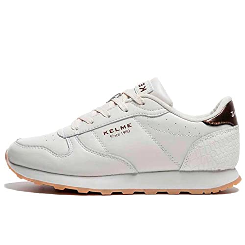 KELME Damen Zapatillas Casual Mujer Victory Low-top, Blanco Y ORO, 41 EU von Kelme