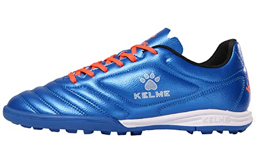 Kelme Fußballschuhe Herren Athletics TF Innenbereich Fußballschuhe Erwachsene Jungen Trainingsschuhe Professionelle Turf Futsal Football Schuhe Unisex blau 42 von Kelme
