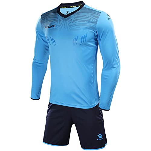 Kelme Torwart Trikots Uniform Keeper Wear Langarm Fußball Torwart Praxis tragen Unisex Pro Set ABlau XL von Kelme