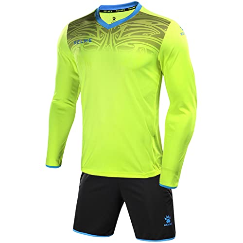 Kelme Torwart Trikots Uniform Keeper Wear Langarm Fußball Torwart Praxis tragen Unisex Pro Set AGelb XL von Kelme