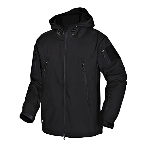 Kelmon Herren Softshelljacke Wasserabweisend Militär Jacke Taktische Jacke Warme Outdoorjacke Winddichte Funktionsjacke mit Multi Reißverschlusstaschen von Kelmon