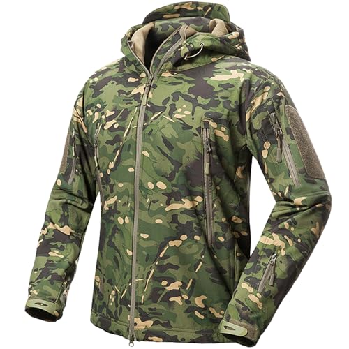 Kelmon Men's Softshell Jacket Warm Fleece Waterproof Military Jacket Tactical Jacket Warm Outdoor Jacket Windproof Functional Jacket with Multi-Zip Pockets Kelmon Men's Softshell Jacket Warm Fleece Waterproof Military Jacket Tactical Jacket Warm Outdoor Jacket Windproof Functional Jacket with Multi-Zip Pockets von Kelmon