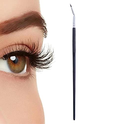 Abgewinkelte Wimpernbürste | 120 Grad abgewinkelte Mascara-Detailbürste,Fächerpinsel Gesichts-Make-up-Pinsel Weicher Fächer-Gesichts-Make-up-Pinsel Kosmetiker-Pinsel Kosmetische Werkzeuge für Keloc von Keloc