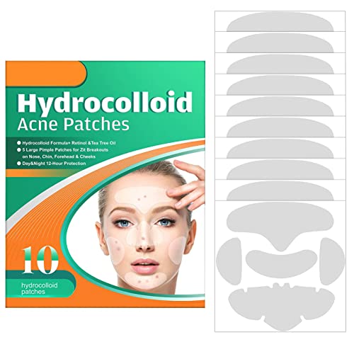 Spot Sticker für Gesicht – 5 in 1 Hydrokolloid-Aufkleber für Pickel | Hautunreinheiten bei Zit Ausbrüchen auf Nase, Wange, Stirn und Kinn Keloc von Keloc