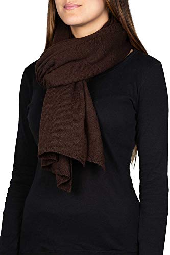 Kemailù - BENNY TOP 100% Kaschmirschal - Unisex - MADE IN ITALY (Braun) von Kemailù