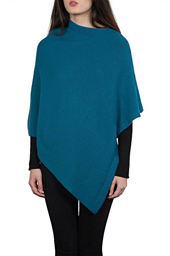 Kemailù - MOON Poncho aus Kaschmir - Gemisch - für Damen (Turkisblau) von Kemailù